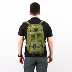 Khaki Functional Hiking Tactical Backpack - 30 Liter Bag