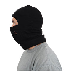 Black Knitted Balaclava Beanie (Ski Mask)