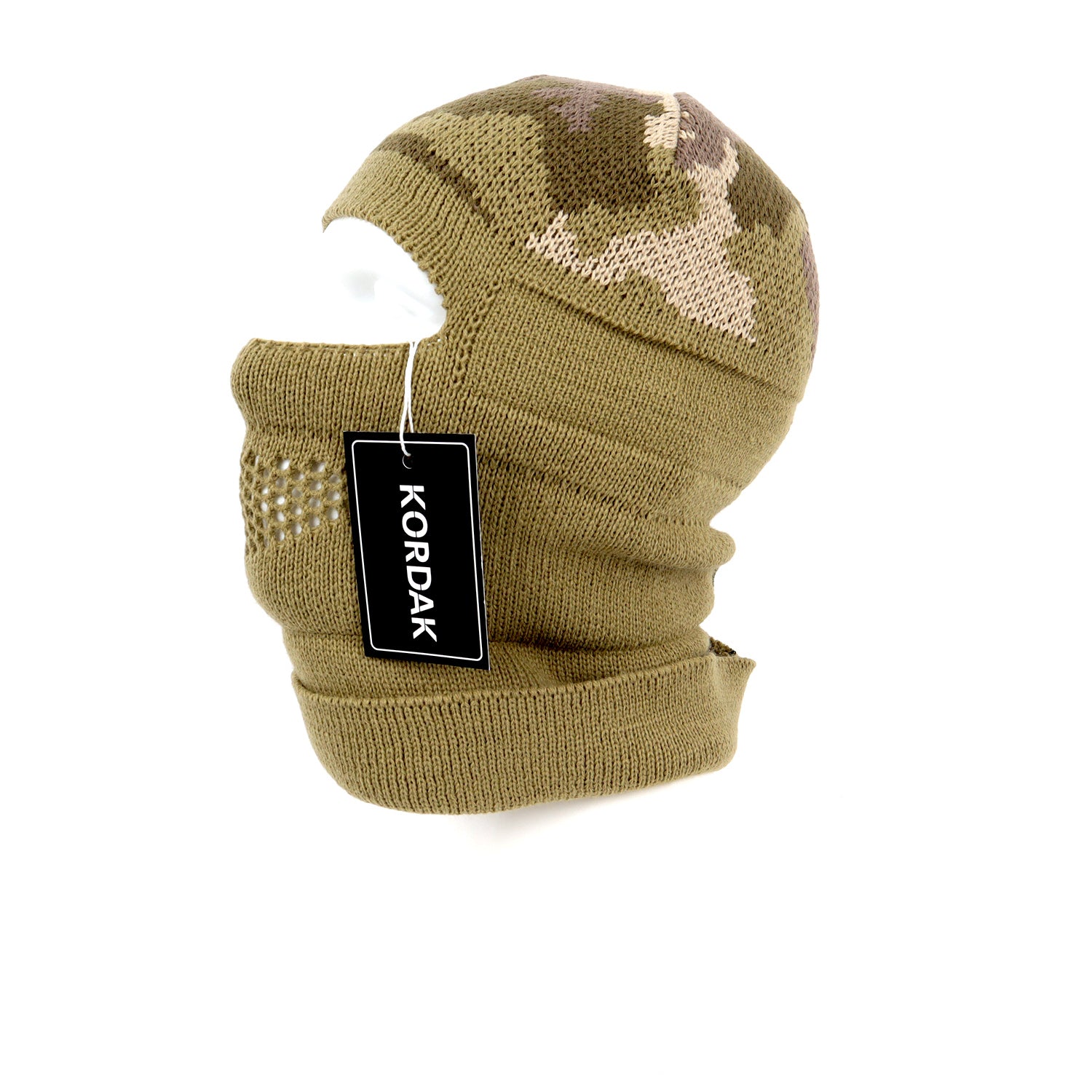 CRW Camouflage Knitted Balaclava Beanie (Ski Mask)