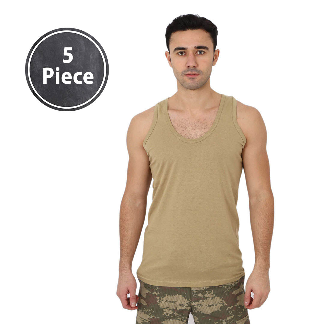 Military Nano Green Sleeveless Tank Top