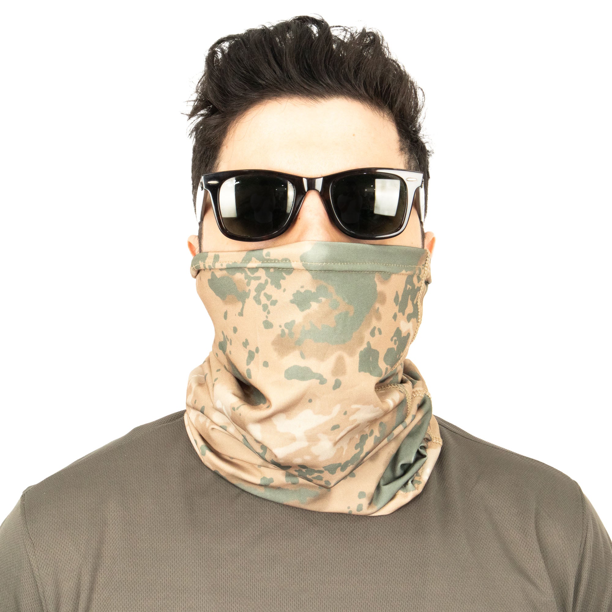 Black Motorcycle Military Buff Bandana