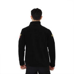 Black Tactical Fleece Cardigan Vest Coat Jacket