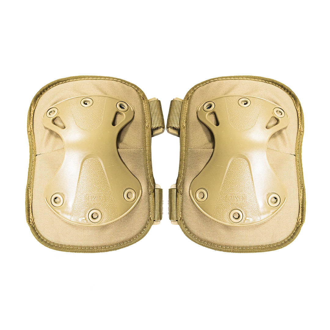 Beige Paintball Airsoft Skates Knee & Elbow Pad Set