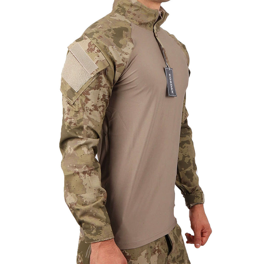 CRW Camouflage Tactical Long Sleeve Combat Operation Shirt